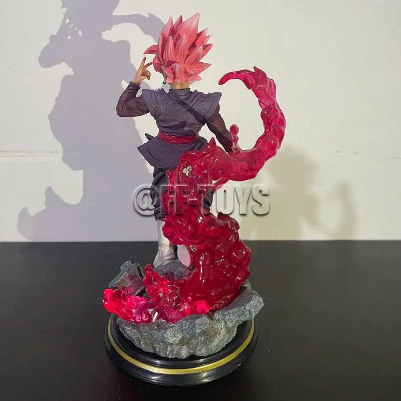28CM Dragon Ball Z Zamasu Figure Black Goku PVC Action Figures GK Statue with Light Base Collection Model Toys for Children Gift 28CM Dragon Ball Z Zamasu Figure Black Goku PVC Action Figures GK Statue with Light Base Collection Model Toys for Children Gift